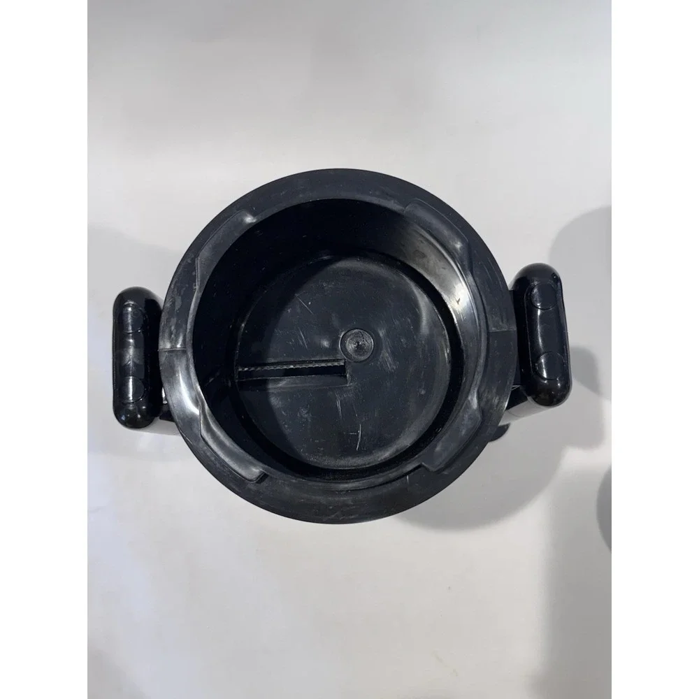 Vintage Crinox Hawaiian Ice Shaver Black Plastic Manual & 3‎ Serving Cups IOB